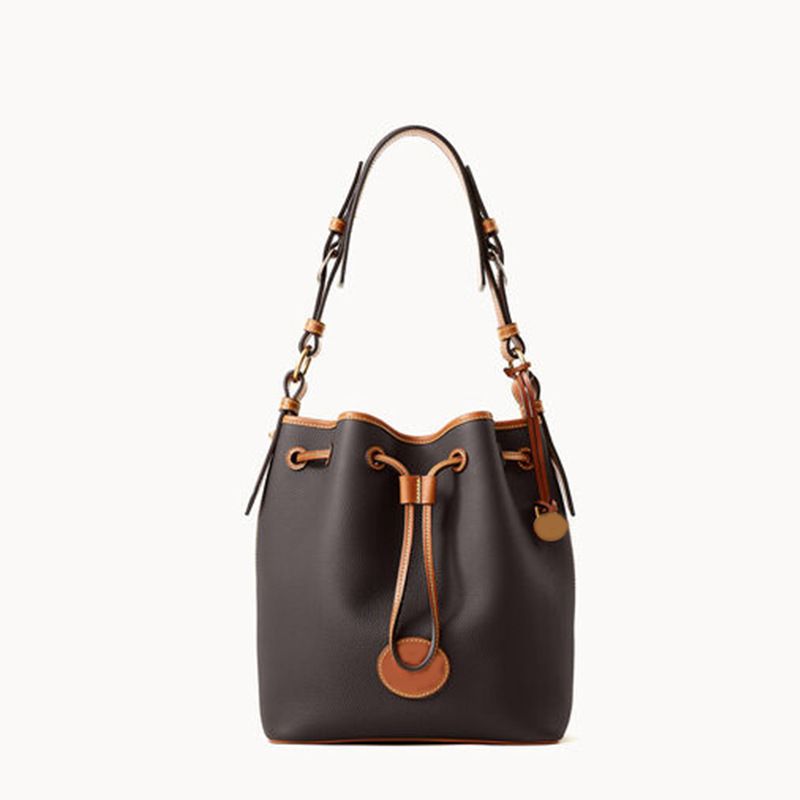 2023 New Hot Sale Retro Pebble Litchi Grain Pattern Fashion Shoulder Bag Versatile Commuting Portable Bucket Women's Bag_voghion.com