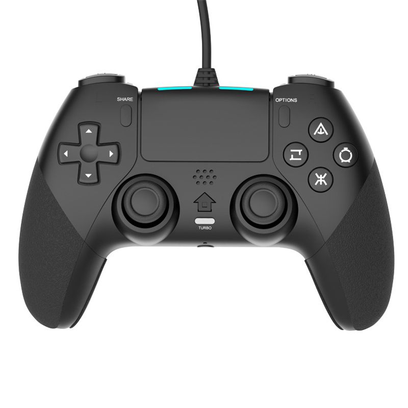 Naujas atvykimas su „Ro Programming PS4“ žaidimų konsolės P4 laidinio rankenos dirželio vibracija, šešių ašių funkcija, „plug and play“_voghion.com