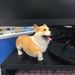 Realistische Corgi-Welpenfigur, niedliche Hunde-Gedenkskulptur, Balkon, Garten, Schreibtischdekoration, Kunstharz, Handwerk_voghion.com