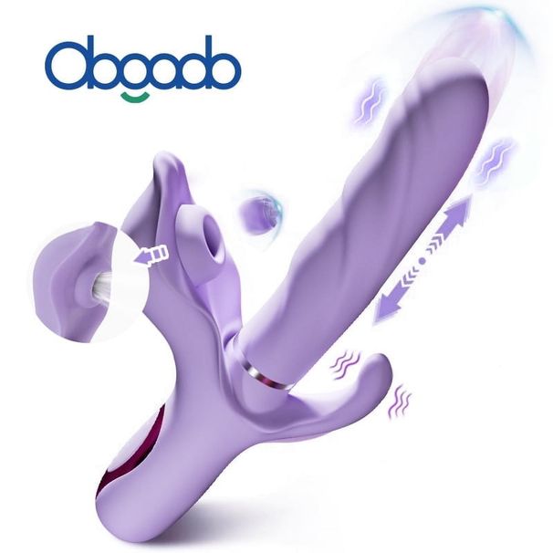 Giocattoli sessuali per adulti 5 in 1 per donne, dildo, vibratore succhiante, giocattoli sessuali Obgado, vibratore a coniglio con 10 spinte, pacche e vibrazioni, plug anale_voghion.com