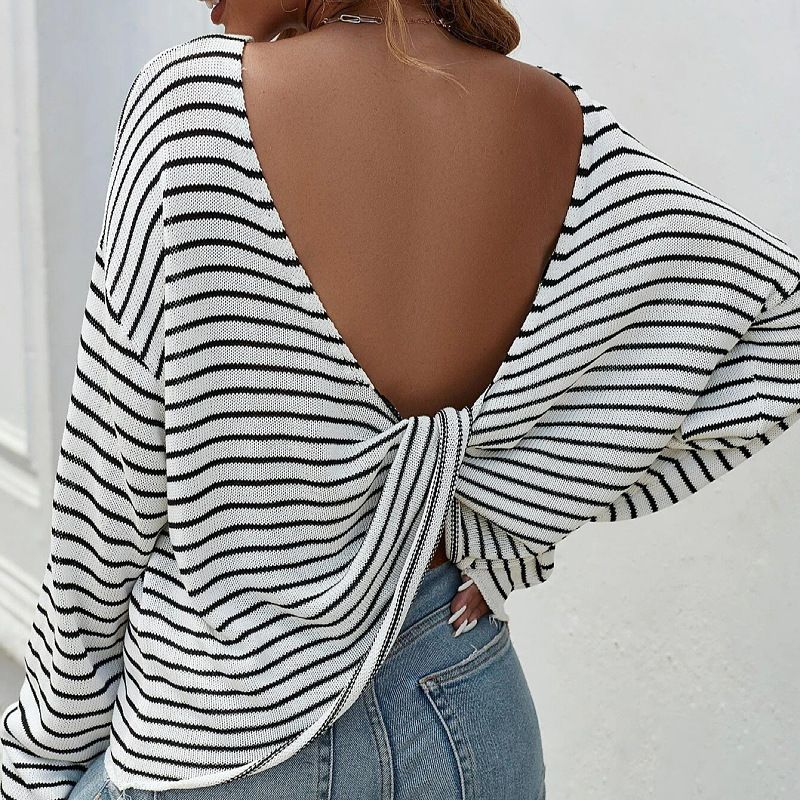 Vêtements pour femmes, veste ample en tricot avec fermeture éclair, pull pour femmes_voghion.com
