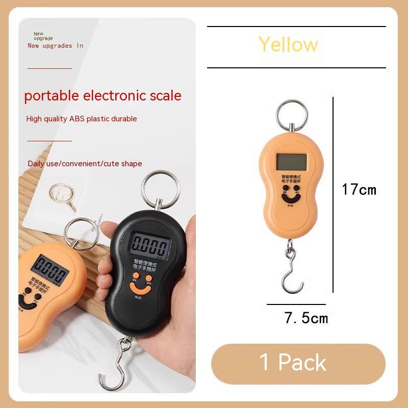 Mini balance électronique portable pour bagages de tourisme, balance manuelle portable de haute précision, cartouche à petite échelle_voghion.com