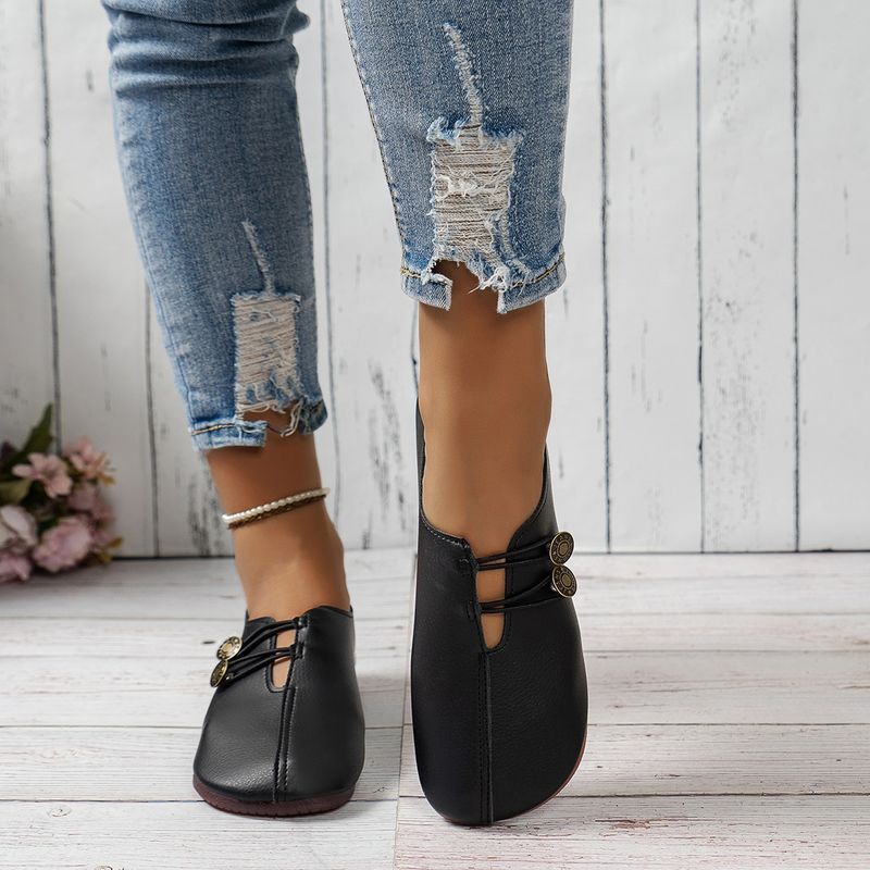 mother Shoes For Women Flat-bottomed Large-size Toe Shoes Lightweight Work Shoes_voghion.com
