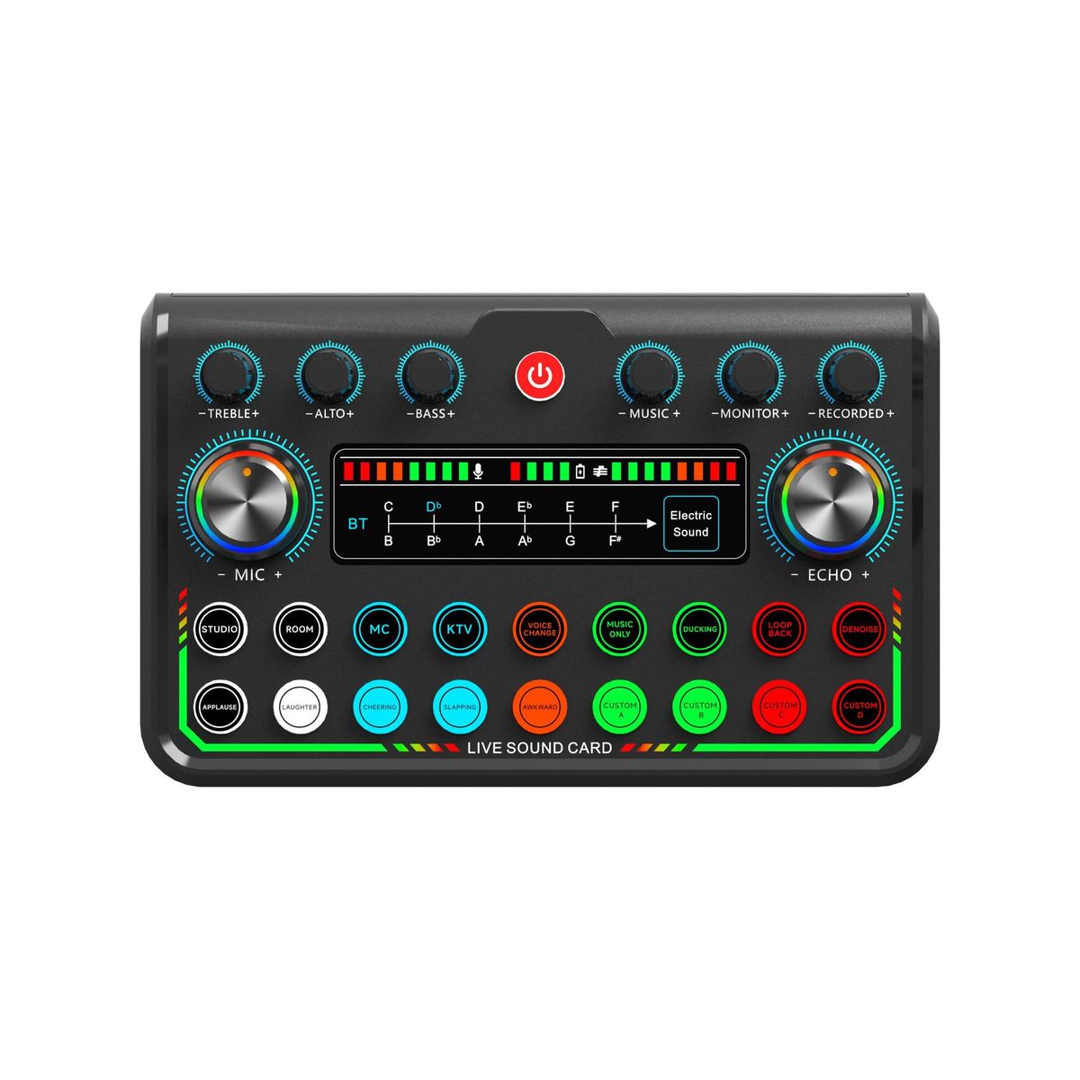 English version P99 live recording sound card compatible with various platforms for mobile phones and computers_voghion.com