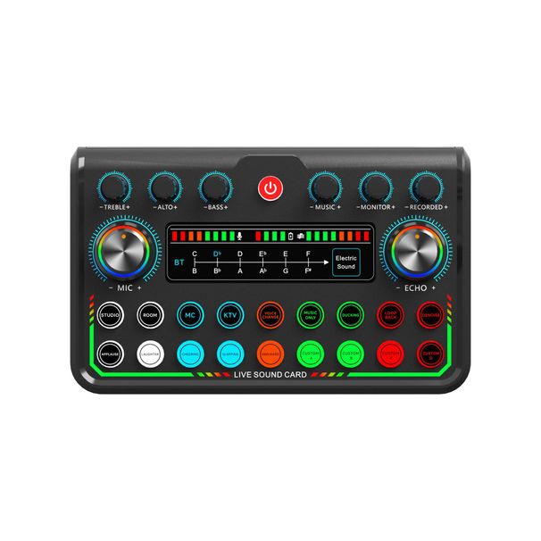 English version P99 live recording sound card compatible with various platforms for mobile phones and computers_voghion.com