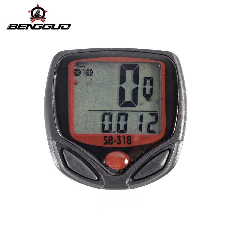 Terrengsykkelkodemåler/sykkelpulsindikator/speedometer Speedometer 15 funksjoner 548B Samme tilbehør_voghion.com