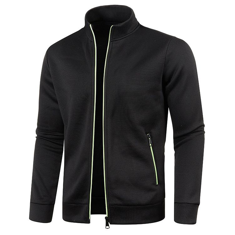Herren Strickpullover mit langem Reißverschluss und Ärmeln aus dünnem Samt, trendige Oberteile, Pullovermantel, Übergröße, Herren_voghion.com