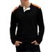 Herren-Henley-Langarmhemd aus Waffelstrick – Atmungsaktives und stylisches Freizeitshirt mit Knopfleiste (Weiß, Schwarz, Olivgrün, Khaki)_voghion.com