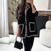 Women's suit autumn new fashion casual loose solid color two-piece set_voghion.com