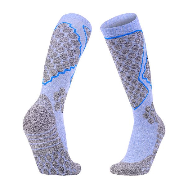 Two Wolf Kadın Kalın Kayak Uzun Tüp Açık Hava Sıcak Havlu Alt Spor Nefes Alabilir Ter Emici Pamuklu Çorap_voghion.com