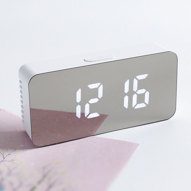 RYYD Projection Alarm - Temperature Sensing｜Large Mirror Display Clock_voghion.com