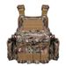 Tactical Vest With Quick-Release System – Military & Airsoft Molle Plate Carrier, Adjustable For Outdoor Training & Combat Simulation_voghion.com