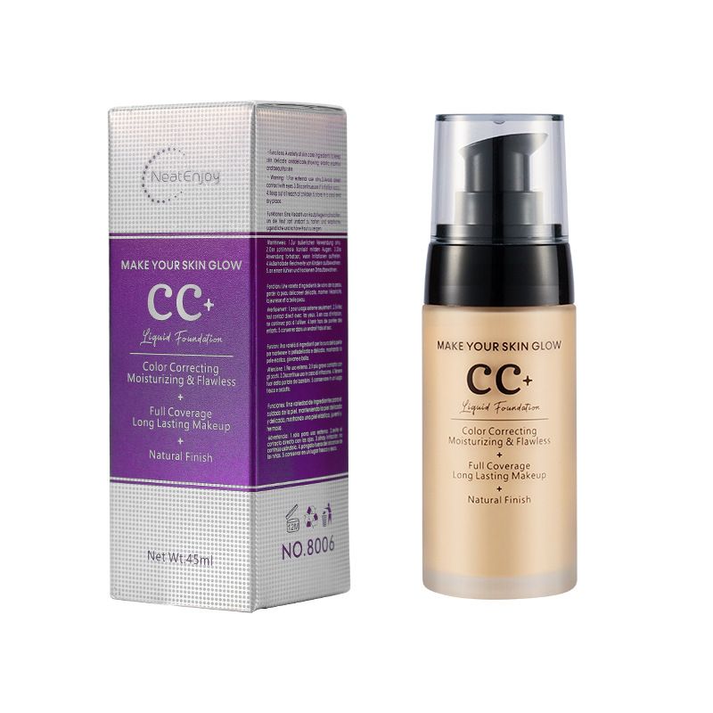 CC Cream Brightens Skin Color, Concealer, Moisturizes, Moisturizes, Beautifies And Waterproof 2025 New Liquid Foundation, Natural Makeup_voghion.com