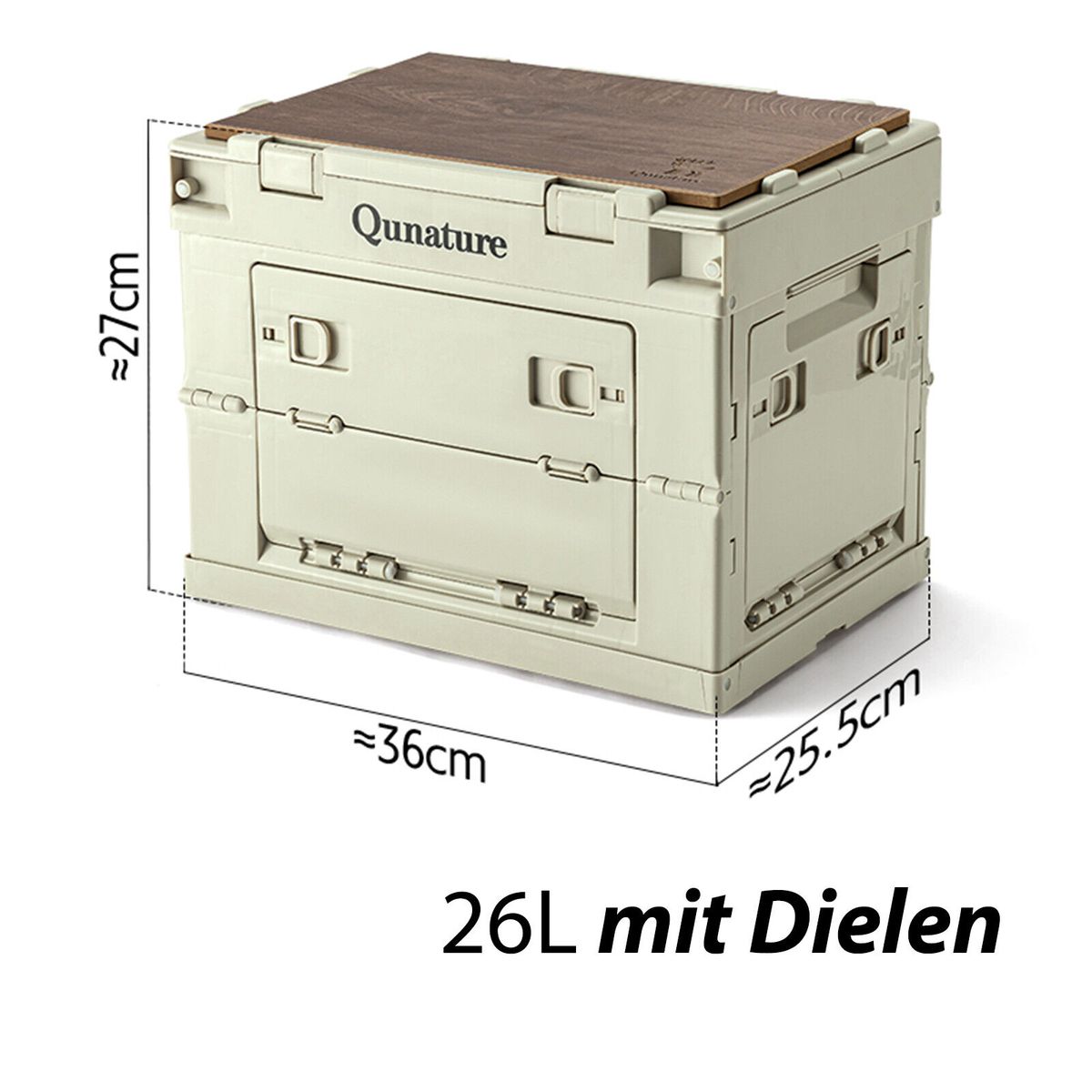 Qunature Camping Box, organizer pieghevole, contenitore da campeggio, 26/55/60L_voghion.com