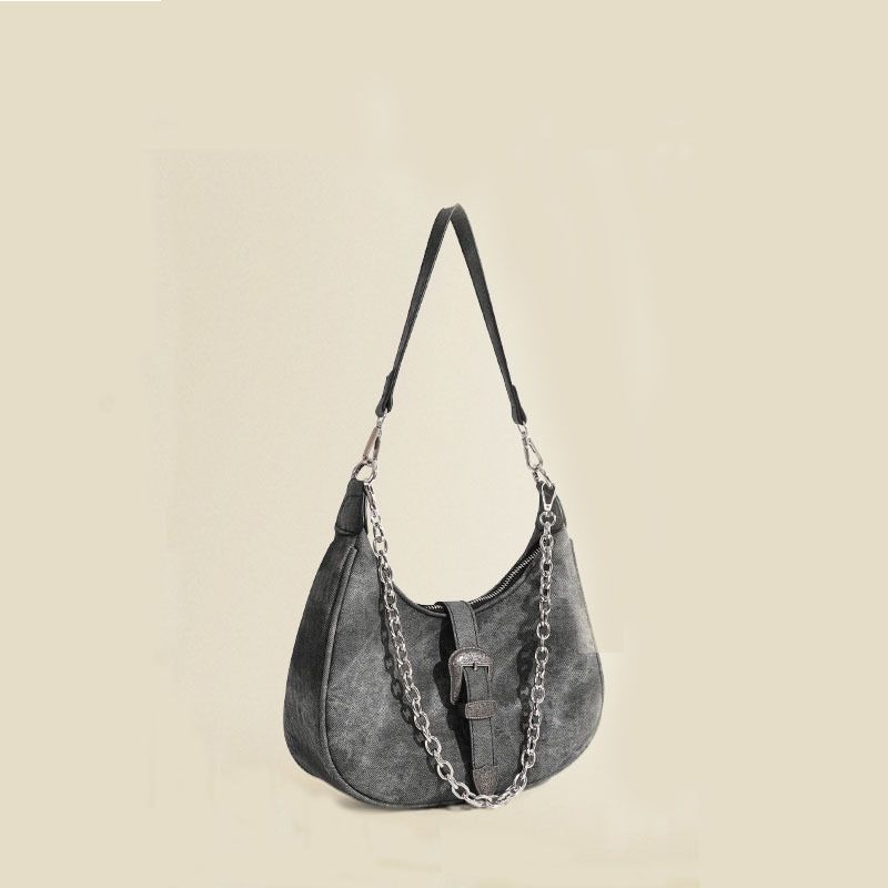 2024. aasta nišš uuskuu naistele mõeldud tipptasemel tekstuuriga õlakott PU-nahast kaenlaalusele kotile ketirihmaga käekottidele_voghion.com