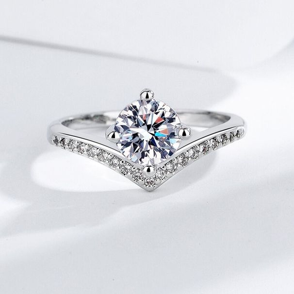 Hochschöner Mosang-Ring, Kronprinzessin mit Blumen, deren Farbe nicht verblasst, einzigartiger und exquisiter Heiratsantrag_voghion.com