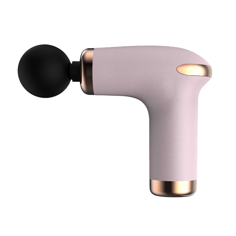 Portable Mini Massage Gun - Deep Tissue Muscle Relaxation, 5 Speed Levels, 4 Interchangeable Heads, Rechargeable & Ultra-Quiet (36dB)_voghion.com