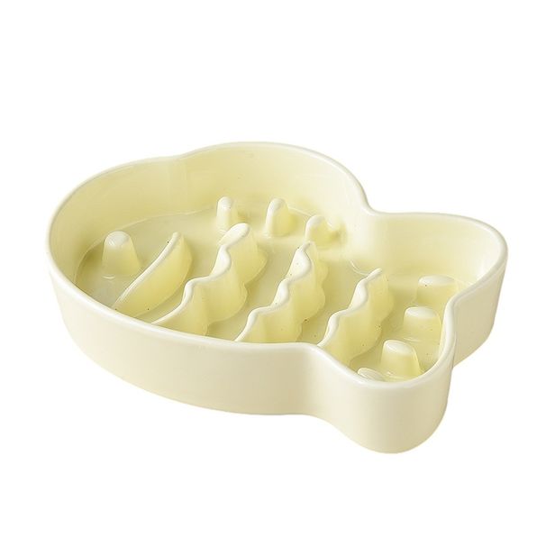 Taiyaki Slow Feeder Water Neck Protection Ceramic Feeding Dog Food Bowl Pet Supplies_voghion.com