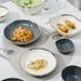 Minimalist Ceramic Tableware Set With Silver Electroplating - Japanese-Inspired Bowls & Plates For Home, Restaurant & Gifting_voghion.com