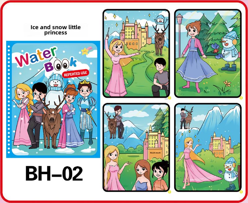 Çocuklar için Sihirli Bulmaca Su Boyama Kitabı_voghion.com