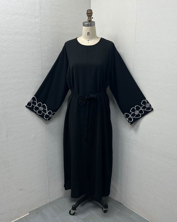 Women's Clothing Dubai Arabic Embroidery Embroidered Robe Fashion Abaya Robe Long Skirt Spot_voghion.com