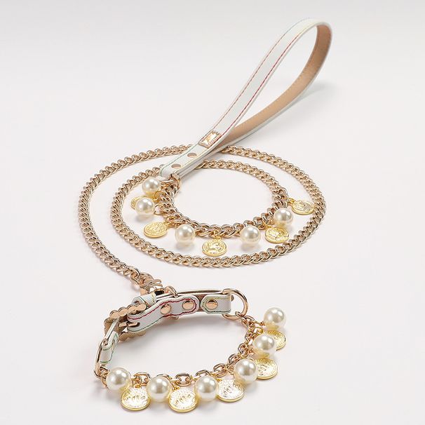 Guler unisex cu perle pentru animale de companie, bile de lut moale, frânghie de sârmă, guler pentru pisici și câini, consumabile pentru animale de companie_voghion.com