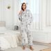 Neuer leuchtender Onesie für Damen, mehrfarbig, einteilig, süße Loungewear, zum Ausgehen, warmer und bequemer Pyjama für Damen_voghion.com