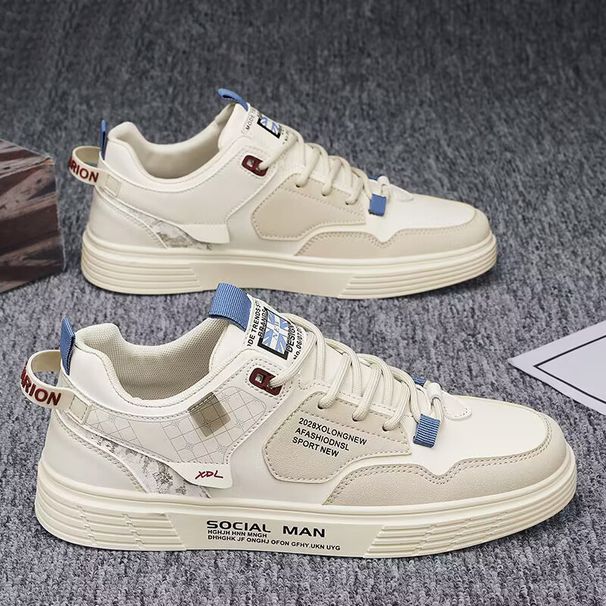 Herrenschuhe 2024 neue Sommer weiße Schuhe Stil extra große Größe Turnschuhe 46 Größe lässige Sportschuhe_voghion.com