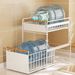 Double-layer Pull-out Basket Drawer-type Sink Multi-functional Cabinet Interior Miscellaneous Storage Rack_voghion.com