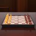 2-in-1 Magnetic Chess And Checkers Foldable Plastic Chessboard With Wood Grain_voghion.com
