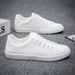 Uformell sport for menn Hvite mote flats 2024 Nye designersneakers Herre ensfargede tennissko Zapatillas Hombre_voghion.com