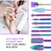 10 in 1 Nail Drill Bits Sets Electric Nail Drill Kit 3/32" Tungsten Carbide Nail Files Manicure Pedicure Set Home Salon Use_voghion.com