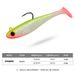 Lead-Wrapped Fish T-Tail Lure 6.5g 12.5g Single Hook Full Swim Layer Sinking Simulation Soft Bait_voghion.com