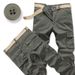 Herrenbekleidung Großhandel Übersee reine Baumwolle Multi Pocket Overalls Hose dicke Hose Männer lose tragen beständig_voghion.com