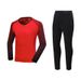 Ensemble maillot et pantalon de gardien de but unisexe - Kit d'entraînement de football en polyester respirant pour adultes et jeunes (plusieurs couleurs et tailles)_voghion.com