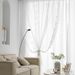Korean Lace Sheer Door Curtain – 80% Voile Fabric, No-Drill Hooks, 140x100cm For Living Room & Bedroom_voghion.com