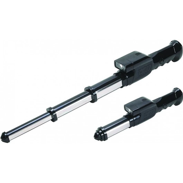 TW-09 Şarj Edilebilir Elektroşok Çubuğu ve LED El Feneri, Kişisel Savunma ve Dış Mekan Güvenliği İçin 3 Aşamalı Genişletilebilir Güvenlik Aracı_voghion.com