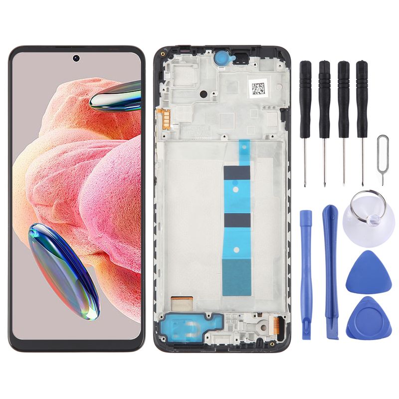 Per Xiaomi Redmi Note 12 5G OLED Materiale Schermo LCD Digitalizzatore Assemblaggio Completo con Telaio_voghion.com