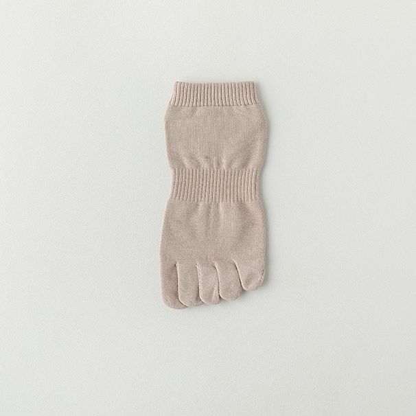 Calzini a cinque dita per tutte le stagioni, calzini da uomo in cotone tinta unita, assorbenti del sudore e deodoranti, con dita divise, anti-infezione incrociata, calzini corti 100% cotone_voghion.com