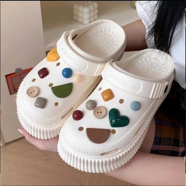 p8 Cave utomhus för kvinnor, ny, halkfri, hem mjuk tjock botten, sommar, hem, utomhus tofflor, söta sandaler_voghion.com