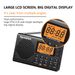 LED portatile AM FM SW digitale display grande schermo stereo radio sveglia cronometro MP3 registratore multifunzionale_voghion.com