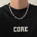 Collana con lettera Z, stile hip hop, con ciondolo a catena versatile per uomo, stile punk, stile High Street_voghion.com