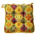 Bohemian Floor Cushion Set – Abstract Art Square Seat & Backrest Pad (40x40cm), Soft Polyester With PP Cotton Fill, Multi-Use For Home & Office_voghion.com