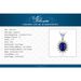 Ready Stock JewelryPalace Prinzessin Diana Erstellt Blau Saphir Rubin Simulierte Smaragd Sterg Sier Anhänger Halskette für FrauenKeine Kette_voghion.com