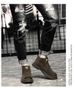 Men's Casual Men's Leather Boots Front Breathable Martin Boots Low Heel Tooling Boots Non-slip Bottom_voghion.com
