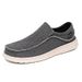 New Loafers Casual Men's Flat Canvas Shoes Ultra-Light Large Size Slip-On_voghion.com