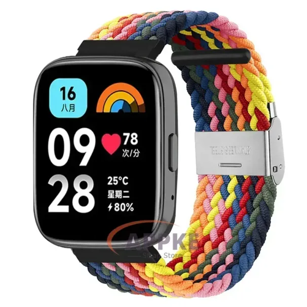Cinturino elastico intrecciato per Redmi Watch 5/3 Active Watchband Braccialetto regolabile in nylon a sgancio rapido per Redmi Watch 3/5 Lite_voghion.com