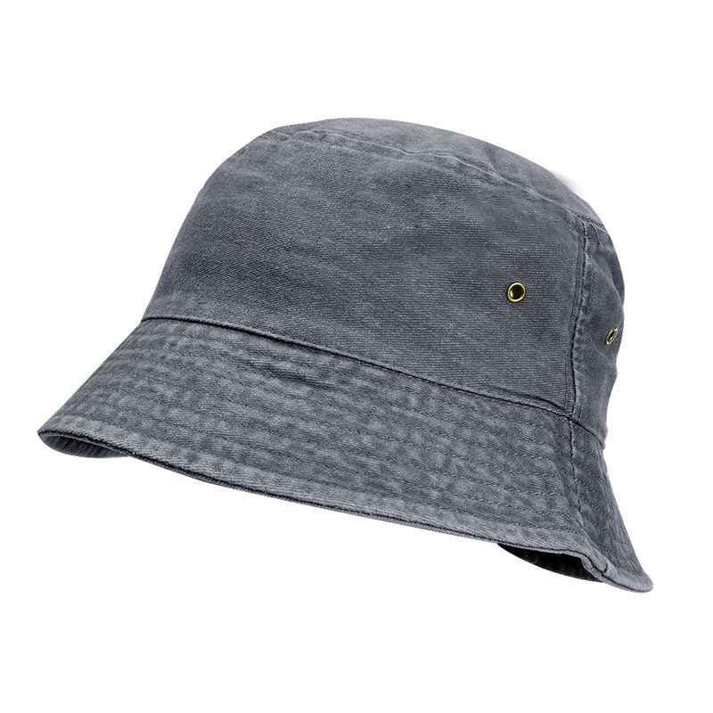 Modni vintage traper šeširi za bucket 2024. Novi ribarski šešir za muškarce i žene, oprani pamučni pamučni šešir za sunčanje, modni hip hop šeširi_voghion.com