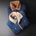 Trendy heren top met herfst en winter fluweel nostalgische editie modieus casual denim jack_voghion.com