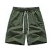 Man's clothing Quick-drying breathable five-point athleisure shorts for men solid color baggy plus size beach pants_voghion.com